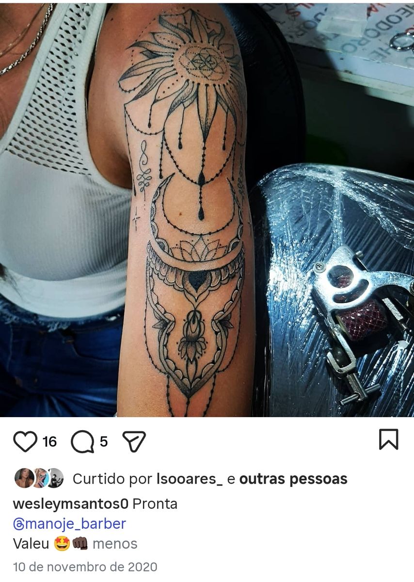 Tatuagem feita no estúdio Wesley, Santinho, Florianópolis — trabalho 5