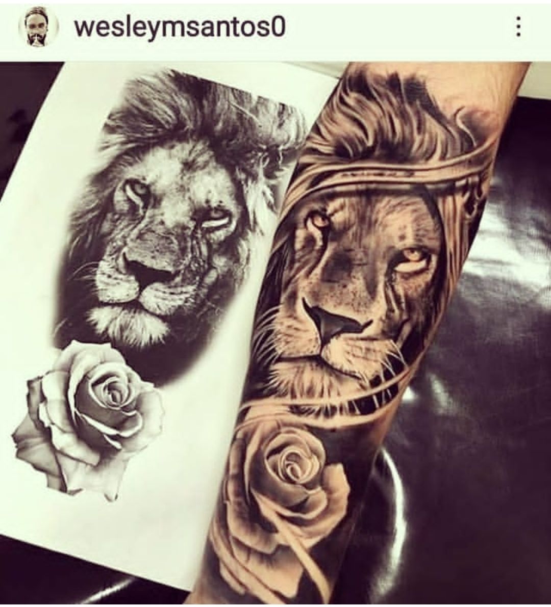 Tatuagem feita no estúdio Wesley, Santinho, Florianópolis — trabalho 19